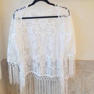 Lace kimono